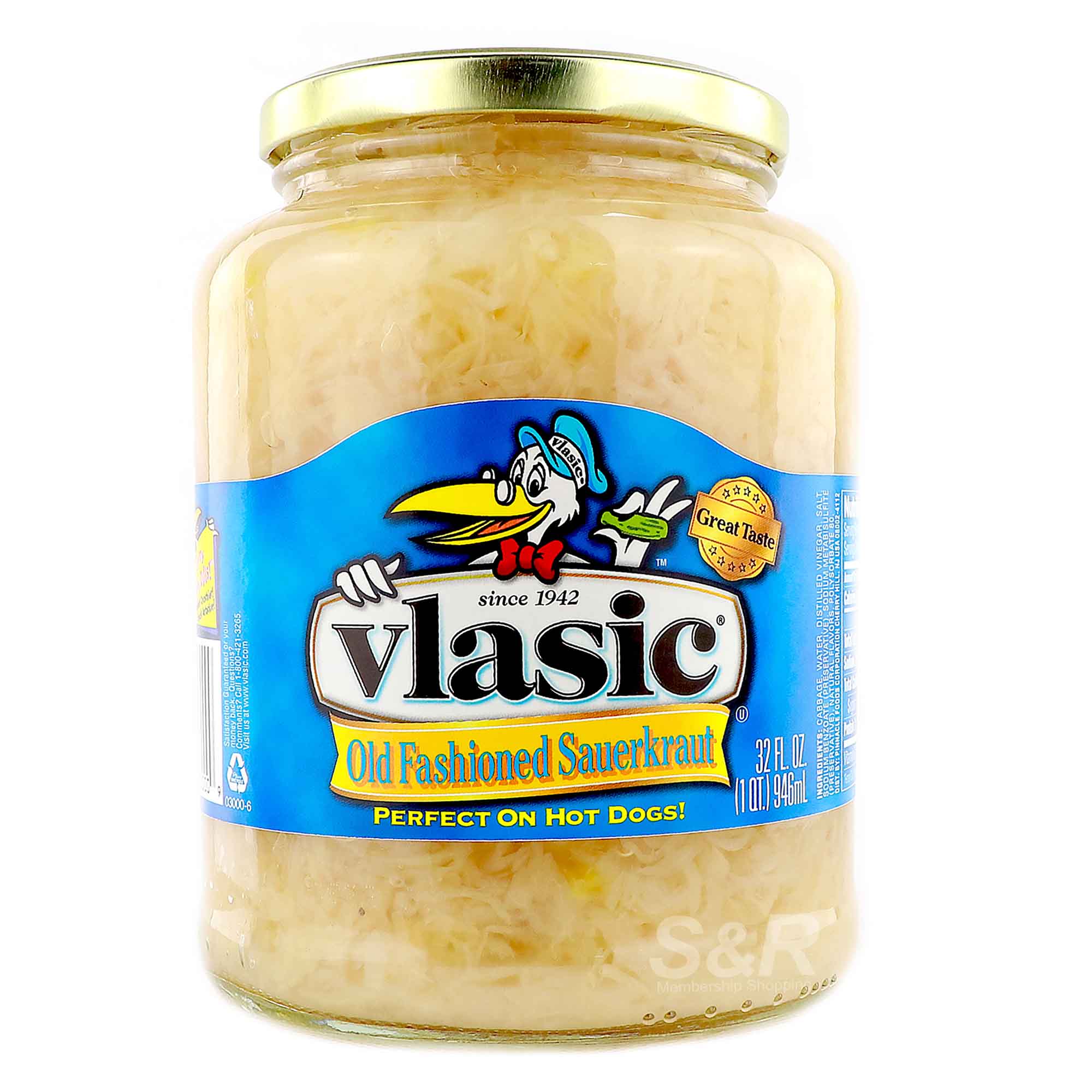 Vlasic Old Fashioned Sauerkraut 946mL Vlasic Old Fashioned Sauerkraut 946mL